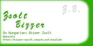 zsolt bizzer business card